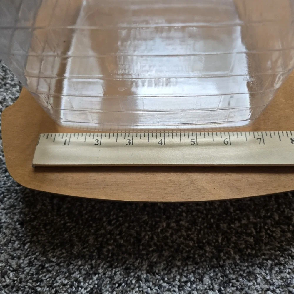 Longaberger Holiday Hearth Clear Plastic Protector #40384 Christmas‎ Square